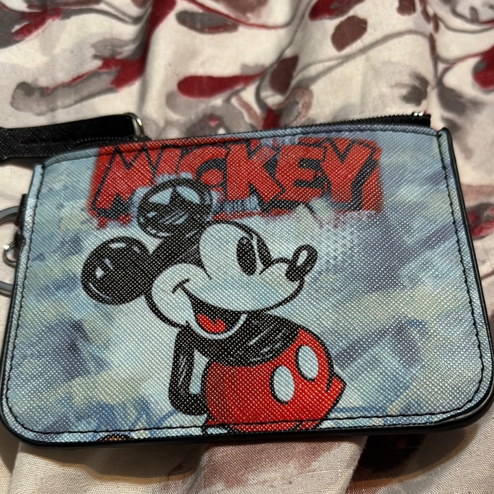 Mickey Mouse Blue and Red Kids Wallet